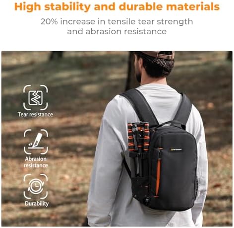 K&F Concept Camera Backpack for Photographers Photography Camera Bag Multi-Functional Camera Bags for Men Women (10L) - Image 3